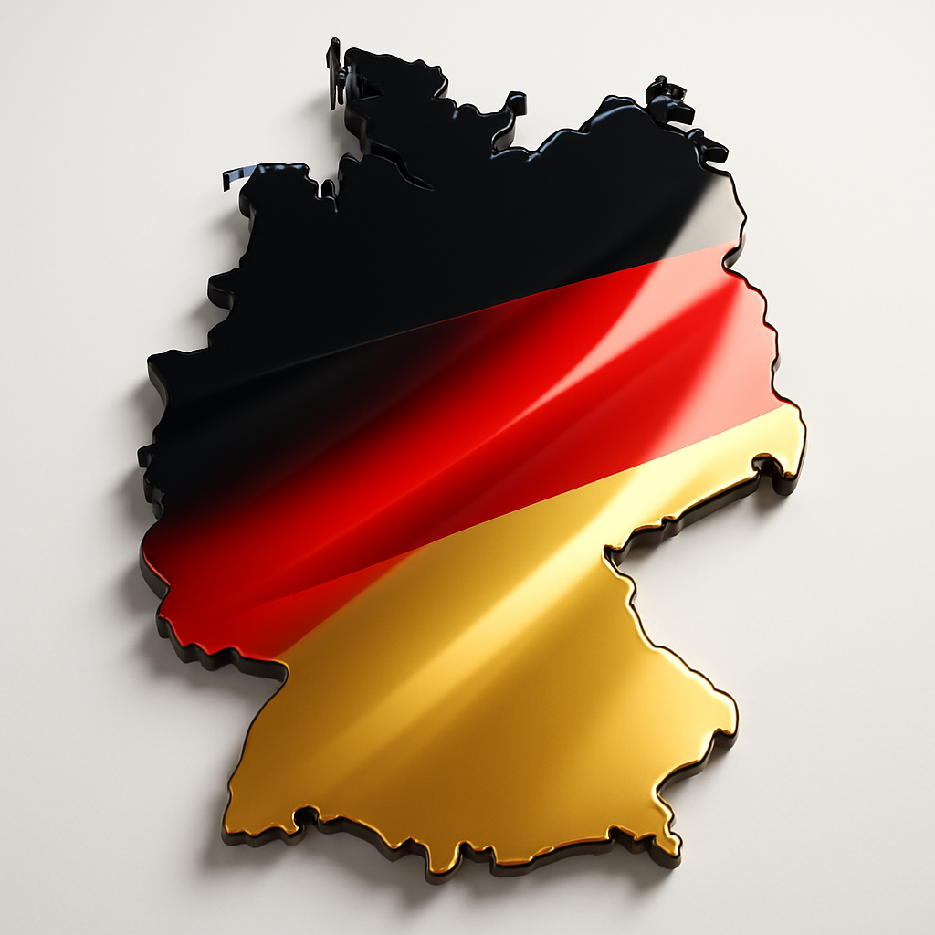 Deutschland-Flagge symbolisiert Made in Germany Produktion